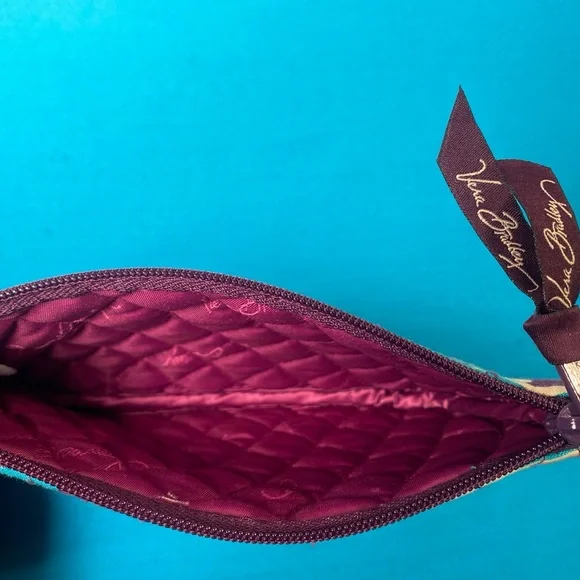 Vera Bradley Plum Crazy Quilted Cosmetic Bag - Picture 4 of 4